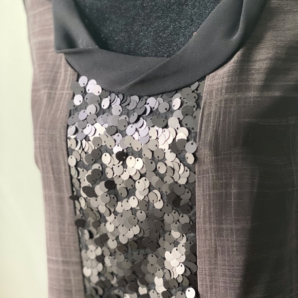 Simply Vera Wang -Gray Black Plaid Dress - Picture 3 of 7